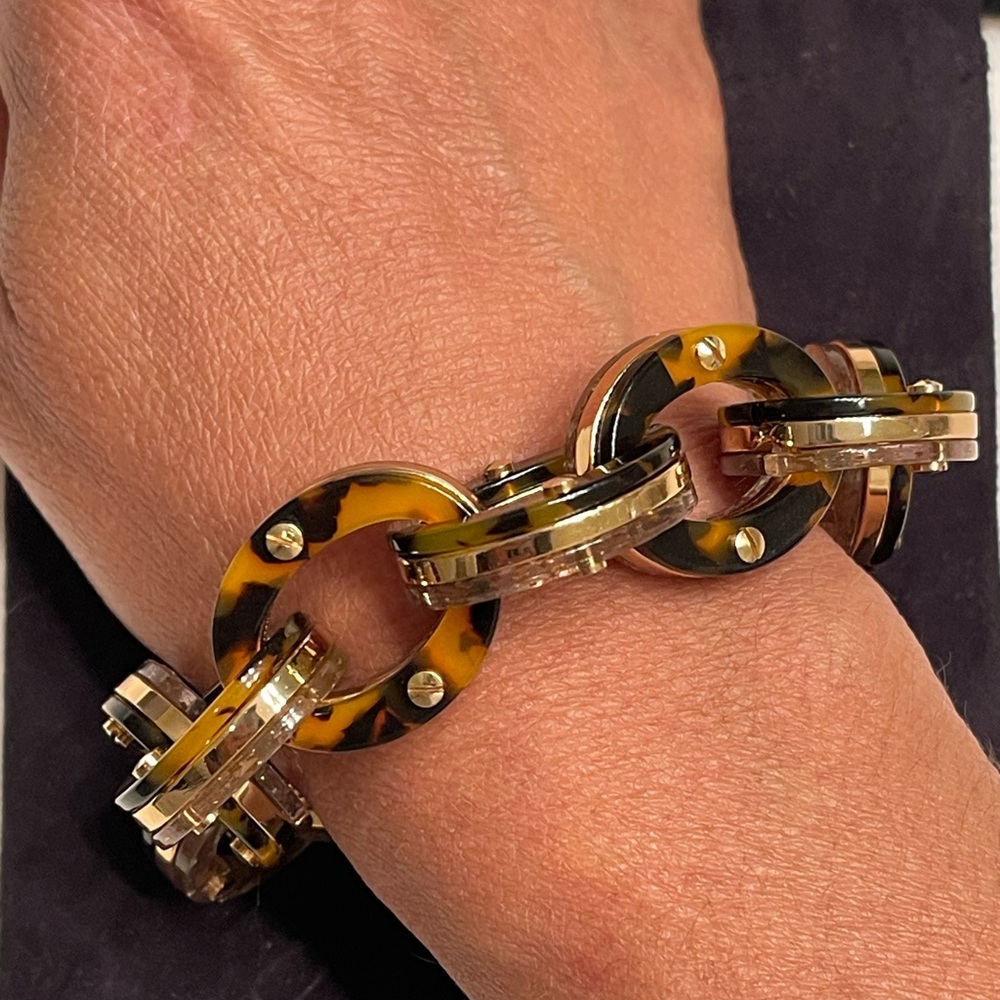 Jcrew Tortoise Shell Statement Bracelet